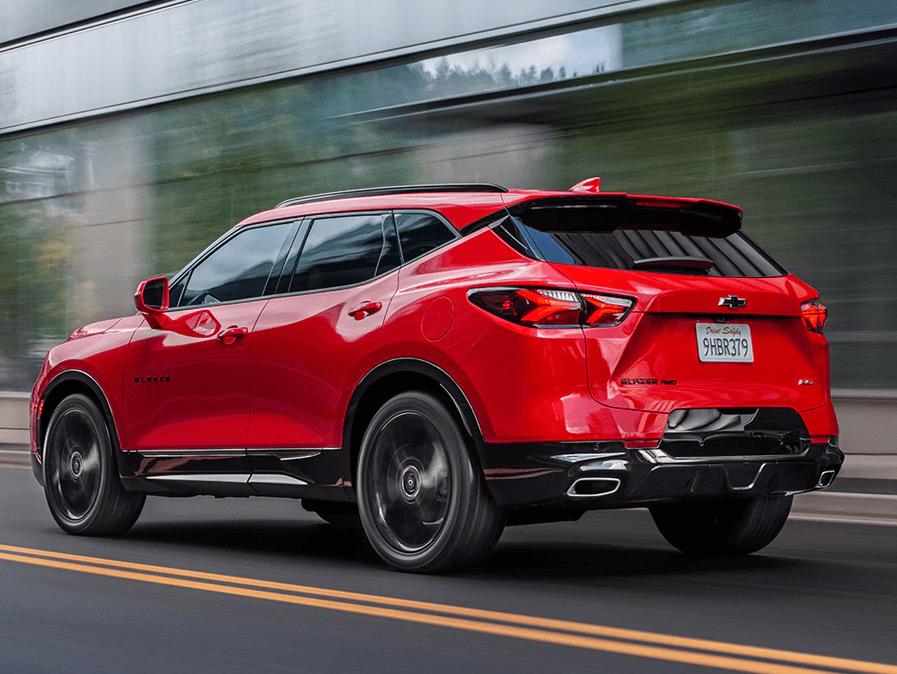 Red Chevrolet Blazer 2020