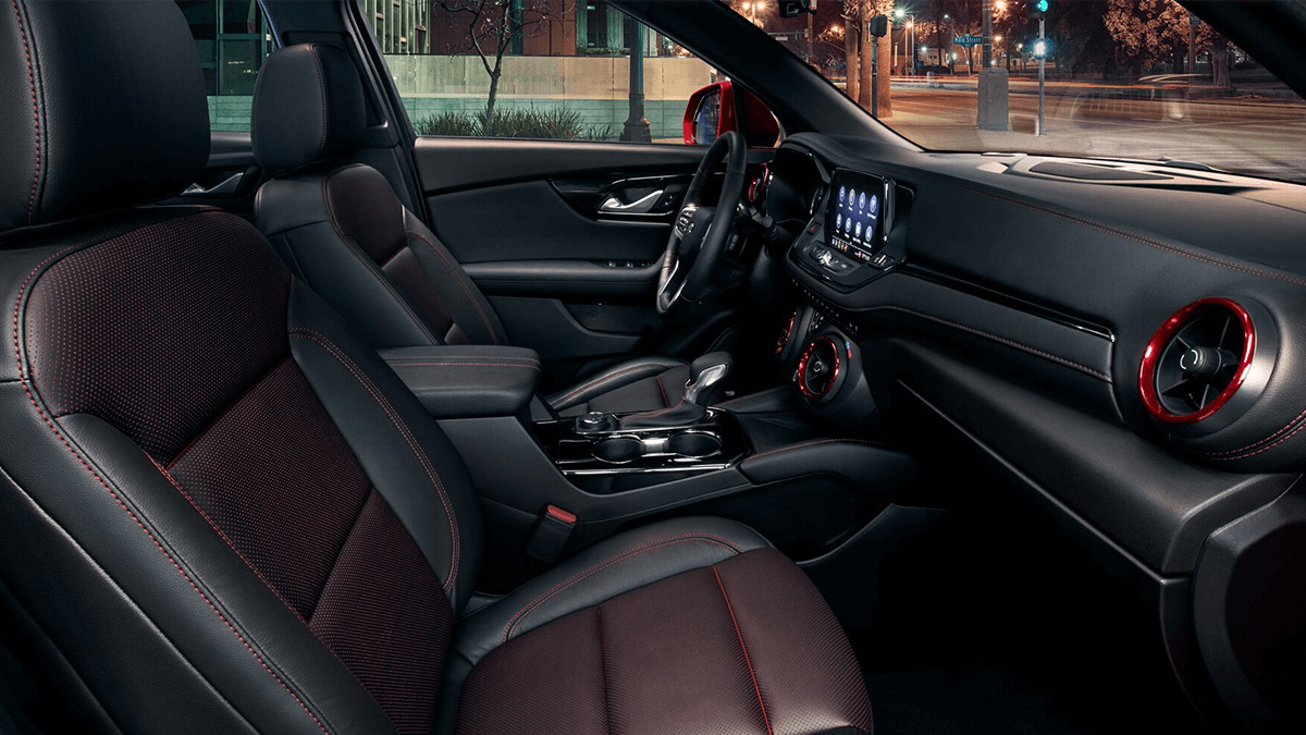 Red Chevrolet Blazer 2020 interior