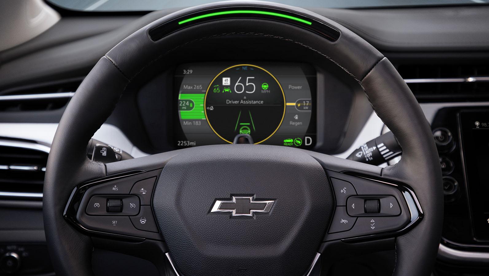 2023 Chevrolet Bolt EUV steering wheel view 2023 Chevrolet Bolt EUV steering wheel view