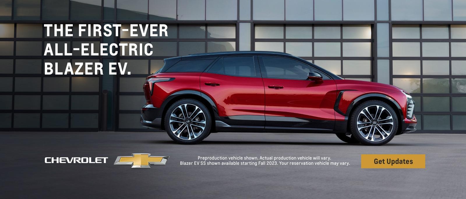 The first-ever all-electric Blazer EV.