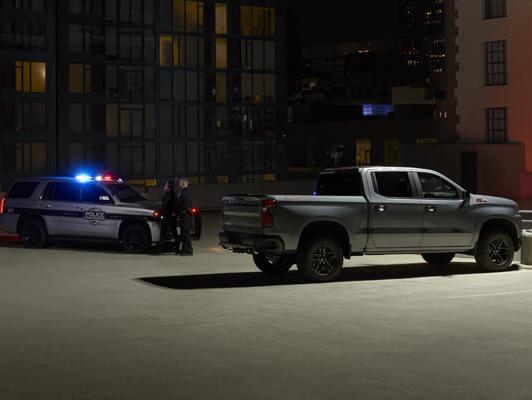 Stolen Vehicle Assistance Cops and Silverado on Rooftop Stolen Vehicle Assistance Cops and Silverado on Rooftop