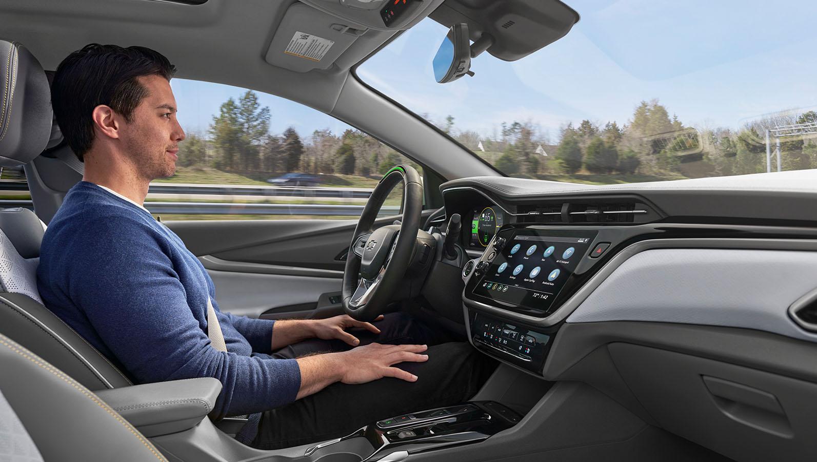 Person sitting in 2023 Chevrolet Bolt EUV Person sitting in 2023 Chevrolet Bolt EUV