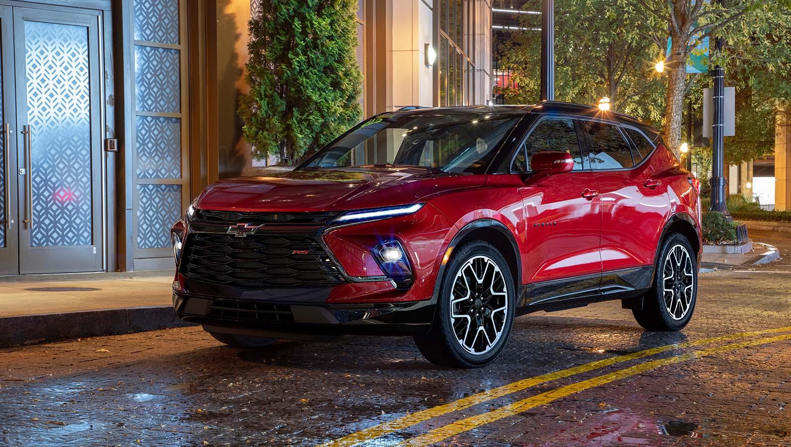 2023 Chevrolet Blazer parked on the road side. 2023 Chevrolet Blazer parked on the road side.