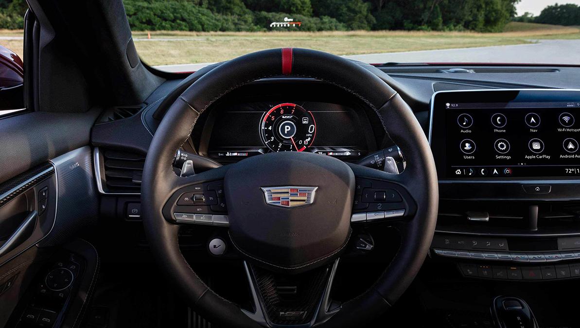 Interior view of 2023 Cadillac CT5-V. Interior view of 2023 Cadillac CT5-V.
