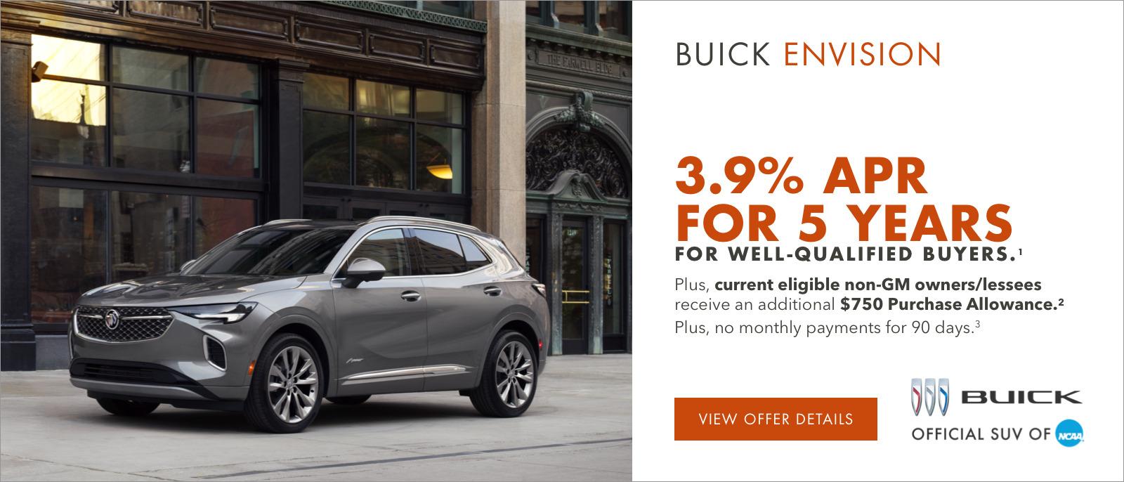 3.9% APR for 5 years for well-qualified buyers.1
Plus, current eligible non-GM owners/lessees receive an additional $750 Purchase Allowance.2
PLUS, NO MONTHLY PAYMENTS FOR 90 DAYS.3