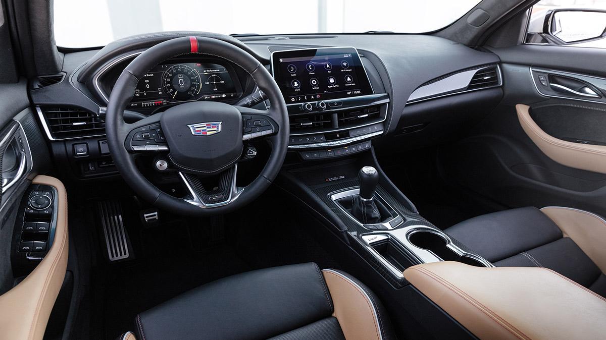 Interior view of 2023 Cadillac CT5-V. Interior view of 2023 Cadillac CT5-V.