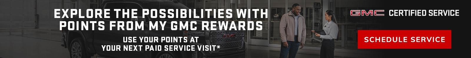 Explore the possibilities with points from My GMC Rewards