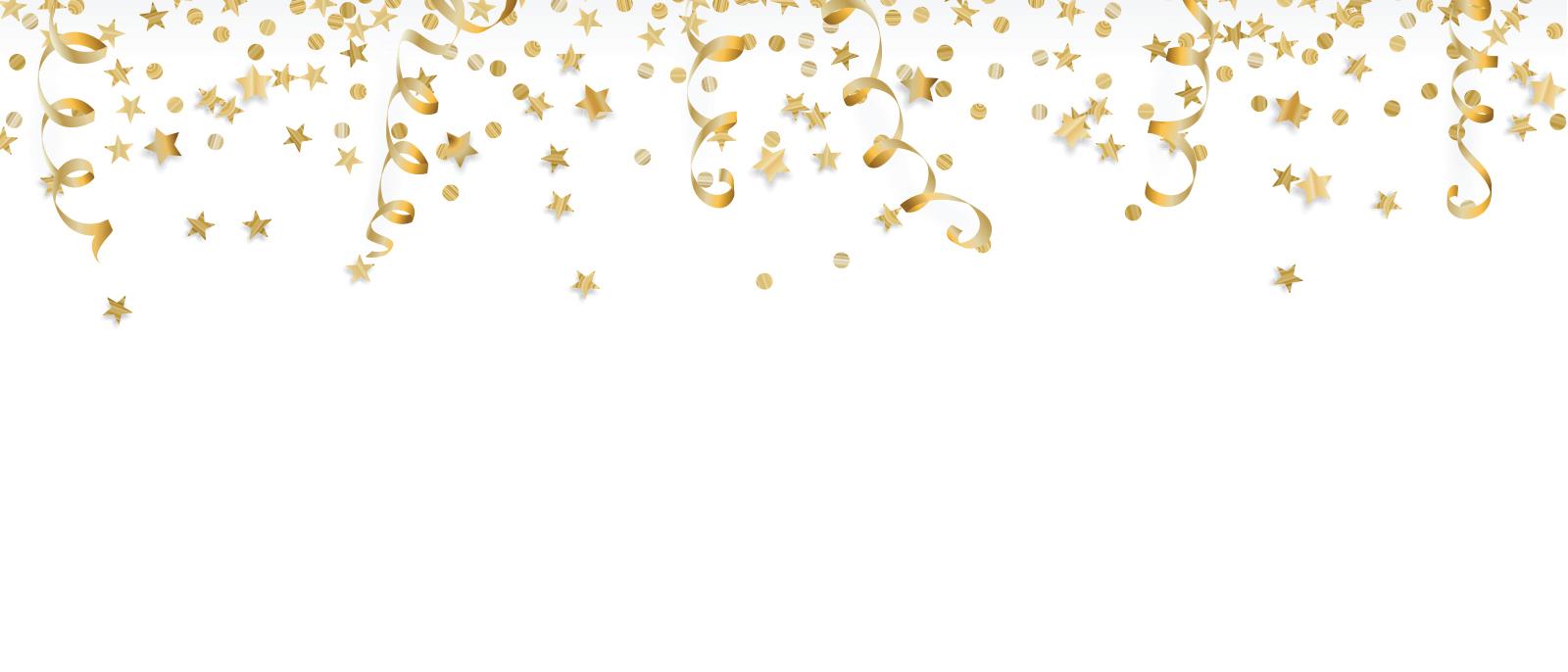 Golden streamers