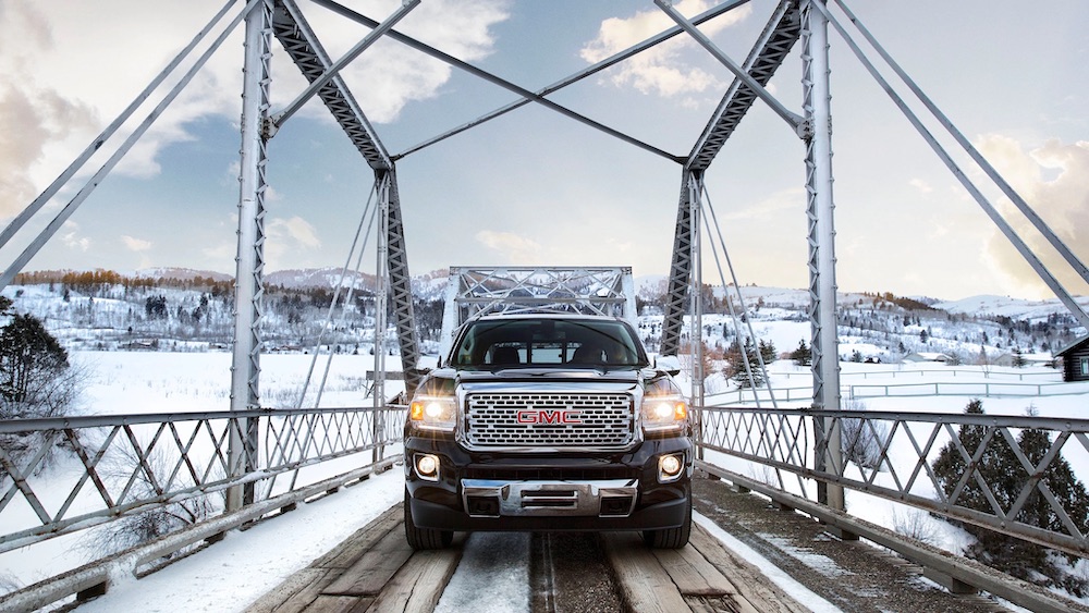 2020 GMC Canyon Denali Luxury Compact Pickup Truck Exterior Front Shot For Gallery