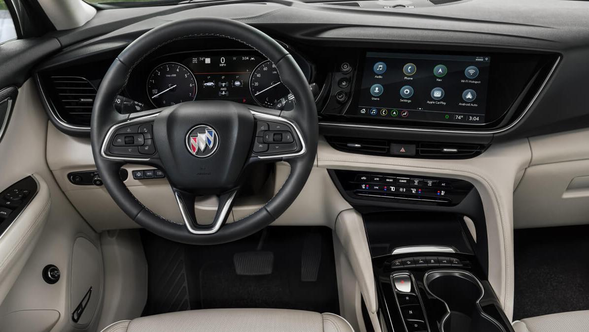 2023 Buick Envision AWD interior view infotainment system. 2023 Buick Envision AWD interior view infotainment system.