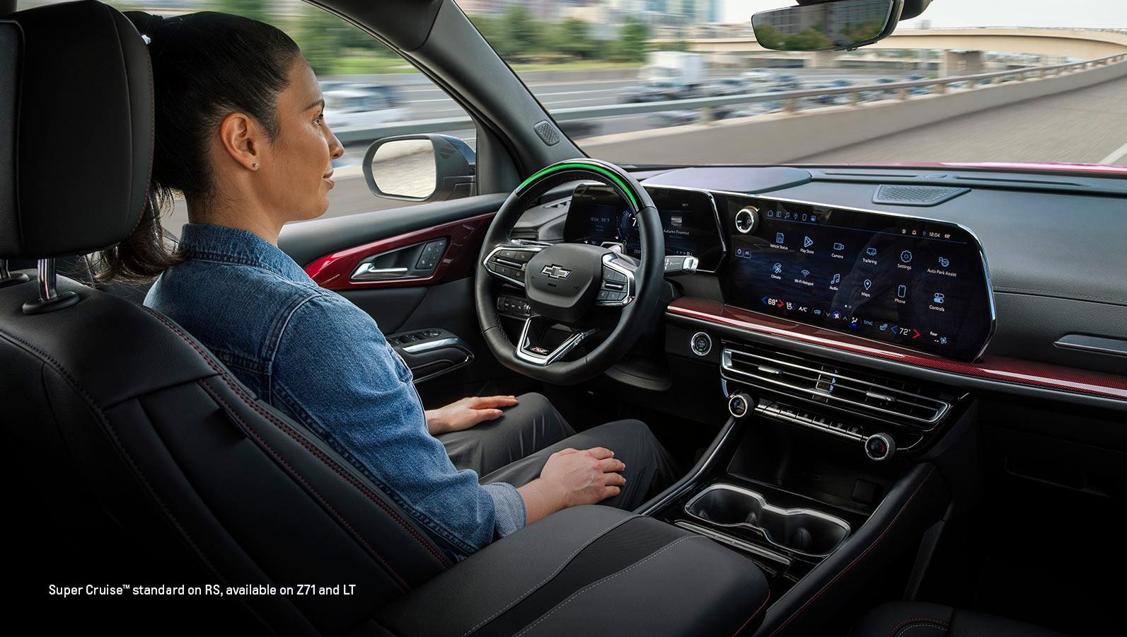 Interior of Chevrolet Traverse.