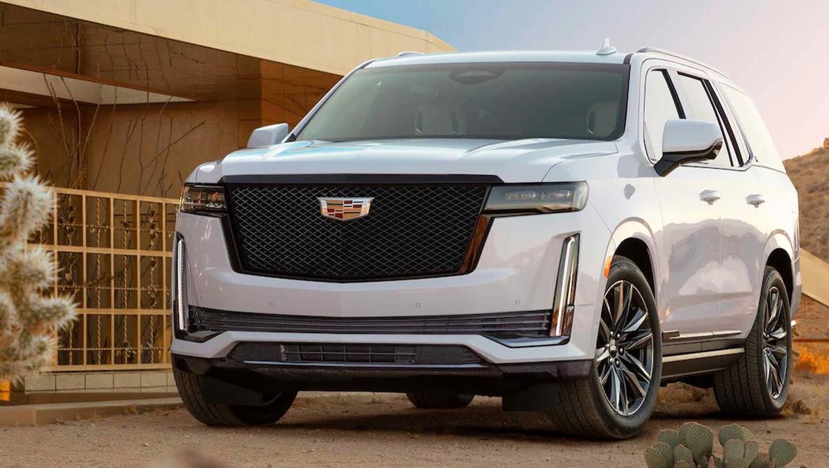 2022 Escalade: Interior Front Seats. Disclaimer: Certain features shown not available with all configurations.  See dealer for details.
