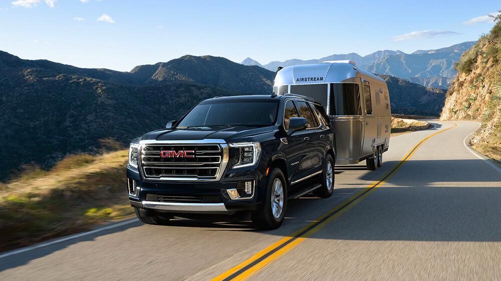 2021 GMC Yukon SLE SLT Full size SUV Hauling Trailer