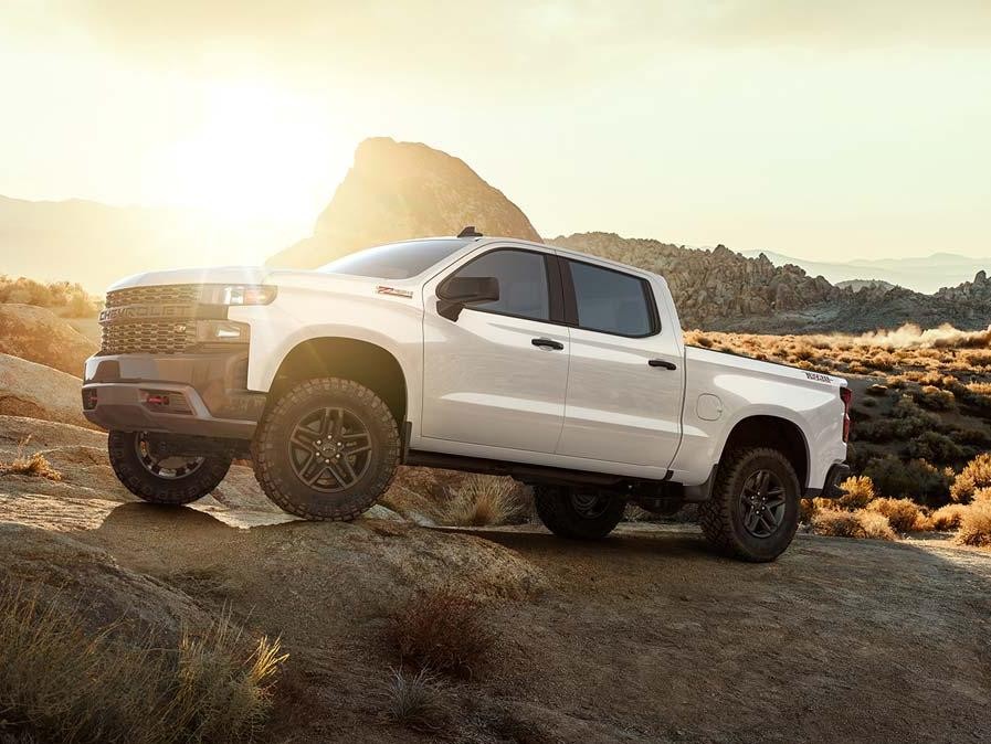 Chevrolet Silverado LD on rocky hill