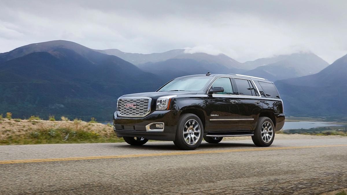 2020 GMC Yukon Denali full size SUV mountain image