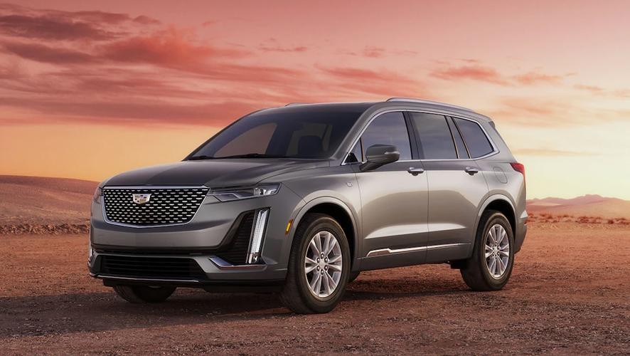 Grey XT6 on a deserted land.