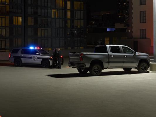 Stolen Vehicle Assistance Cops and Silverado on Rooftop Stolen Vehicle Assistance Cops and Silverado on Rooftop