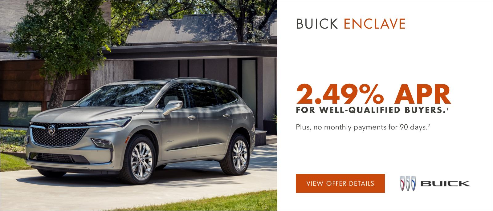 2.49% APR FOR WELL-QUALIFIED BUYERS.1
PLUS, NO MONTHLY PAYMENTS FOR 90 DAYS.2