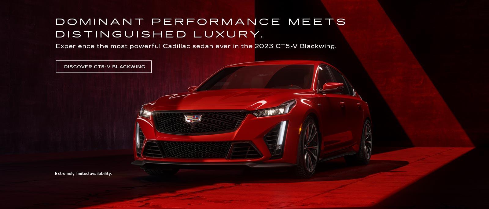 Dominant Performance meets Distinguished Luxury. Experience the most powerful Cadillac sedan ever in the 2023 CT5-V Blackwing.