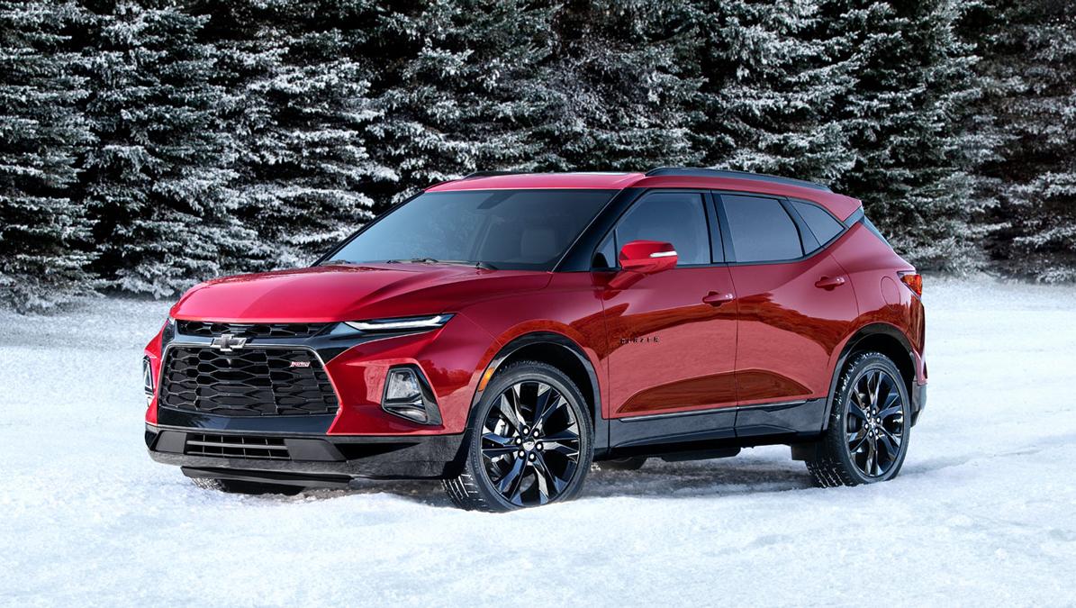 Chevrolet Blazer on snow