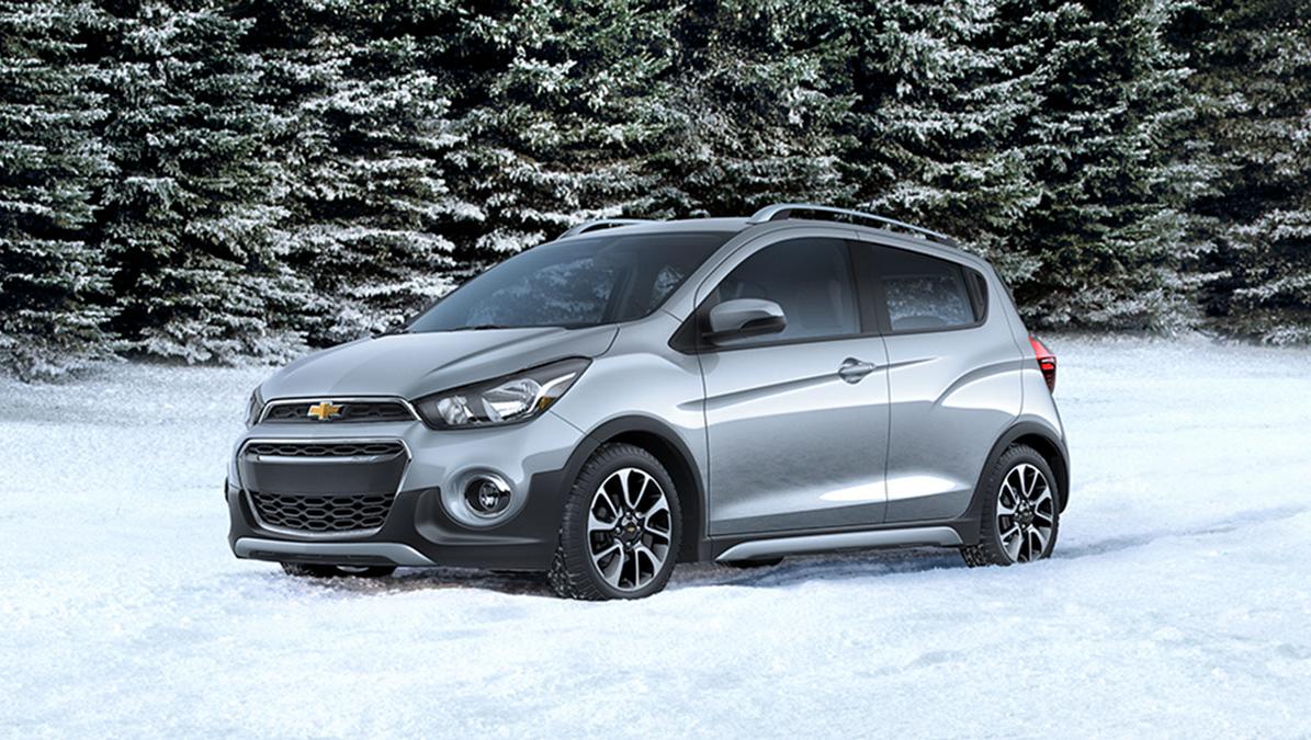 Chevrolet Spark on snow