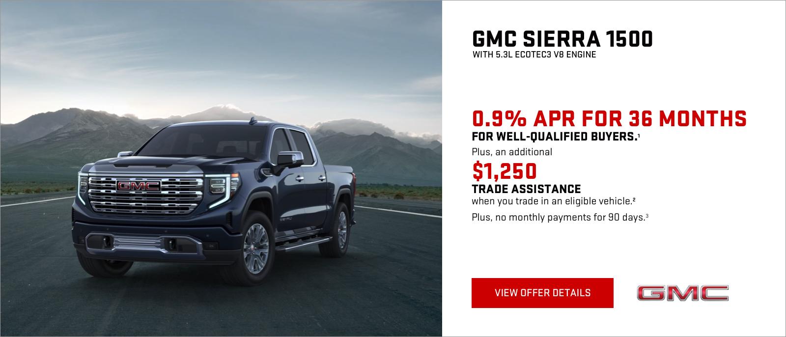 0.9% APR for well-qualified buyers.1
Plus, an additional $1,250 TRADE ASSISTANCE when you trade in an eligible vehicle.2