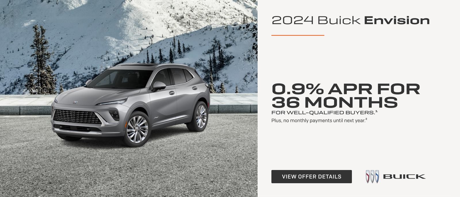 0.9% APR FOR 36 MONTHS 
FOR WELL-QUALIFIED BUYERS.1

Plus, no monthly payments until next year.2