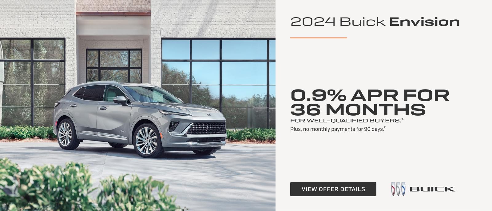 0.9% APR FOR 36 MONTHS
FOR WELL-QUALIFIED BUYERS.1

Plus, no monthly payments for 90 days.2