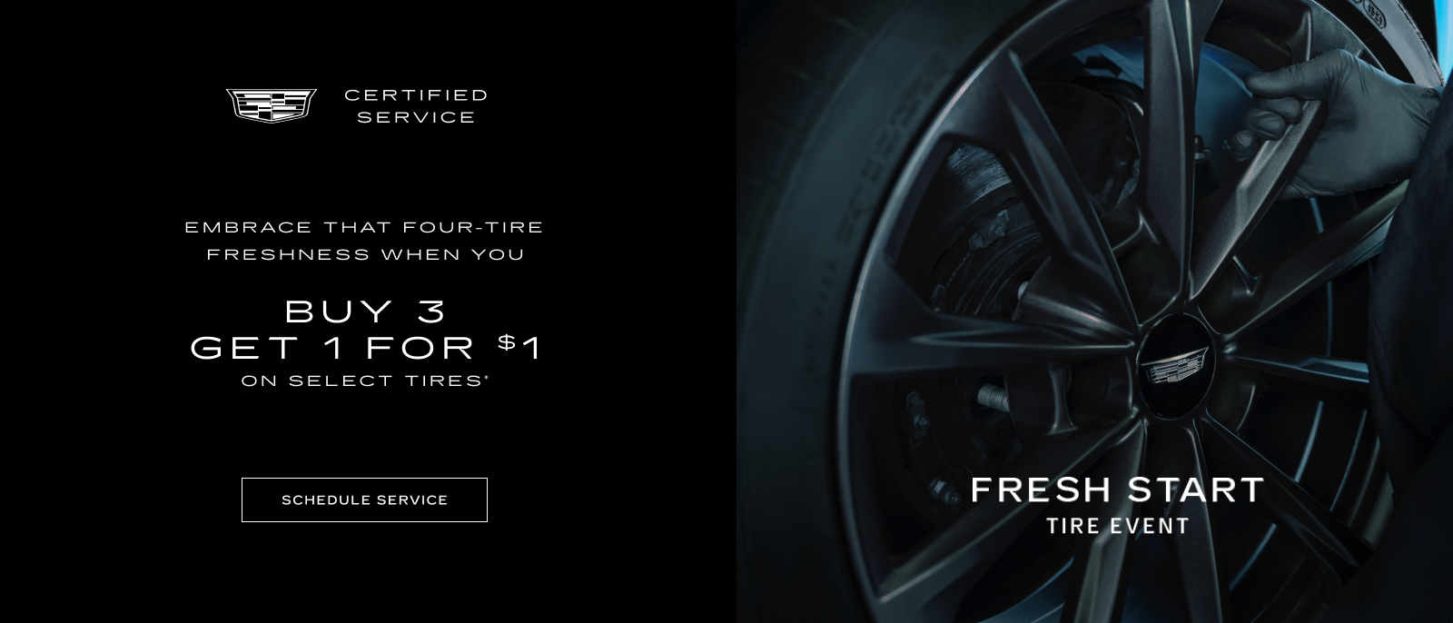 Buy 3 tires, get 1 for $1