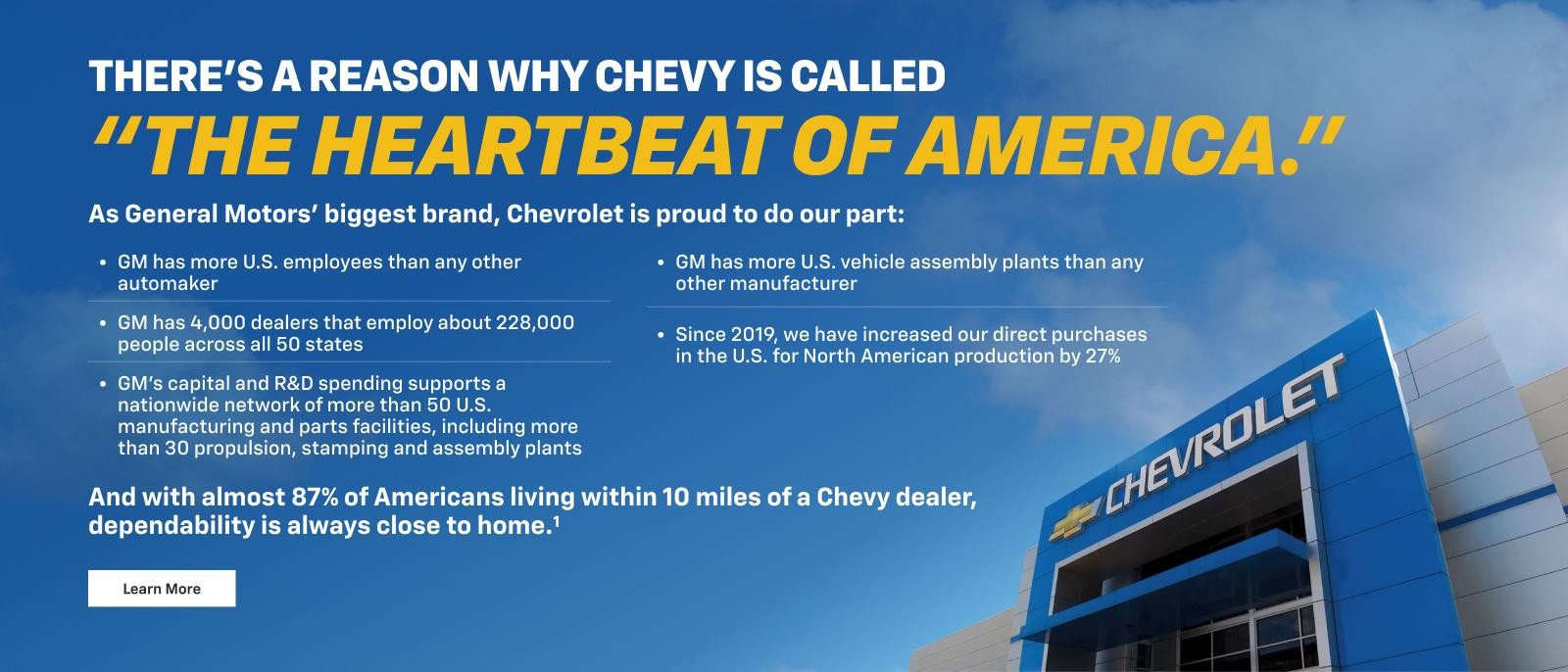 There's a reason why Chevy is called "The Heartbeat of America."