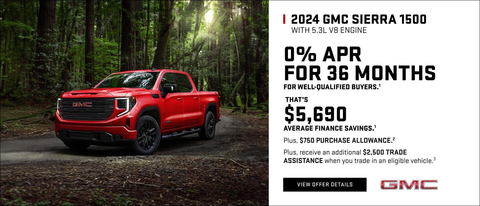 0% APR FOR 36 MONTHS for well-qualified buyers.1

That's $5,690 Average Finance Savings1

Plus, $750 PURCHASE ALLOWANCE. 2

Plus, receive an additional $2,500 TRADE ASSISTANCE when you trade in an eligible vehicle.3