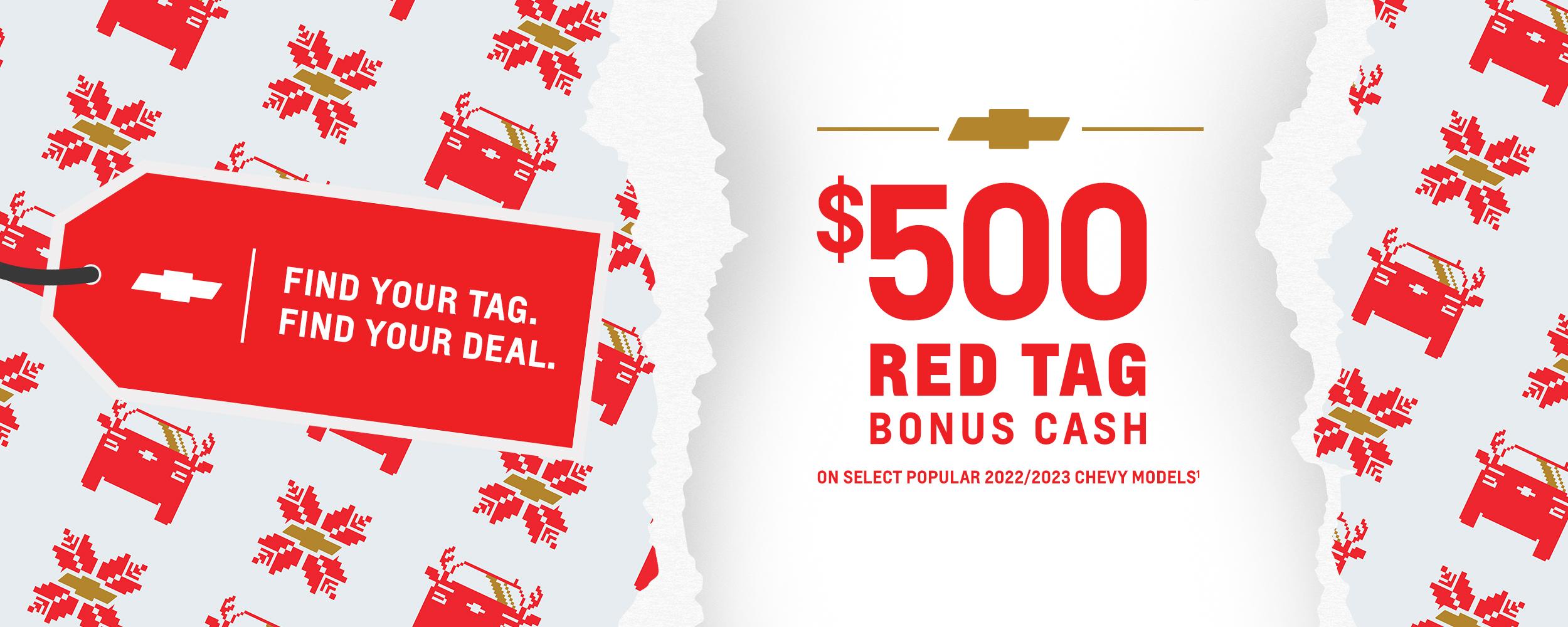 Chevy Red Tag Bonus Cash