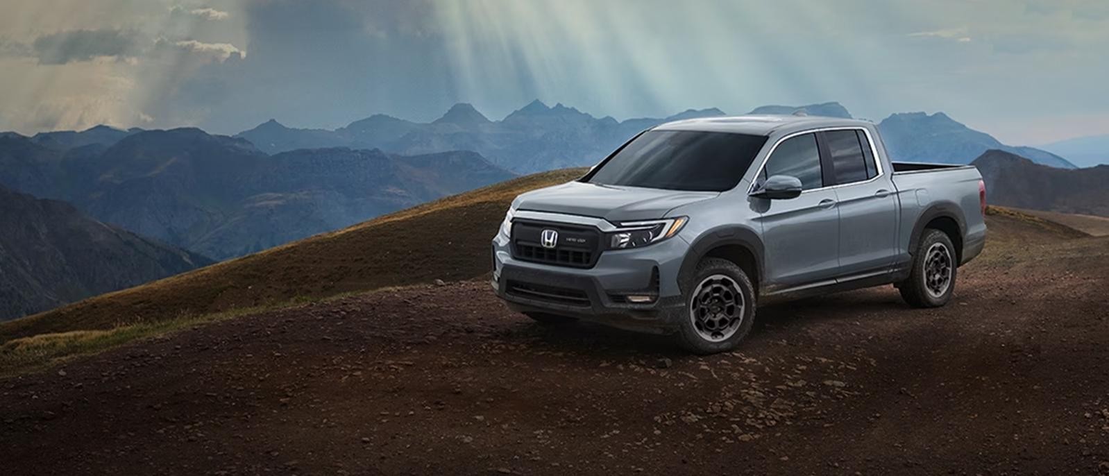 2024 Honda Ridgeline parked on the hill