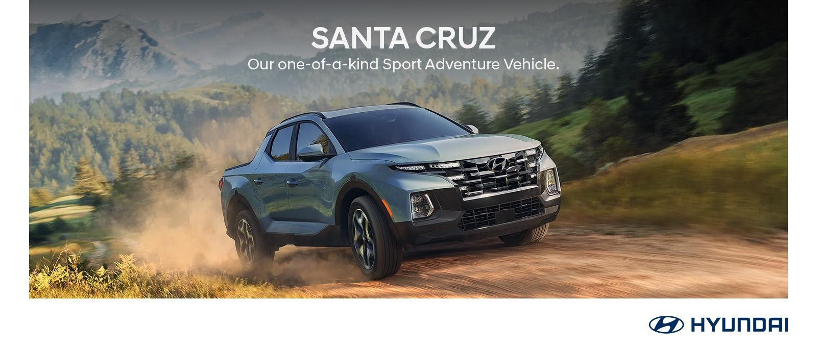 2024 Hyundai Santa Cruz on road.