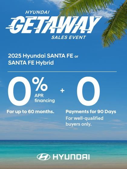  Hyundai Santa Fe  Summer Sales Event Offer