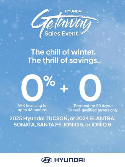 Hyundai Getaway Sales Event