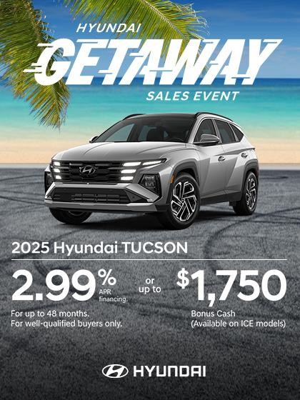Hyundai Tucson APR or Cash Offer