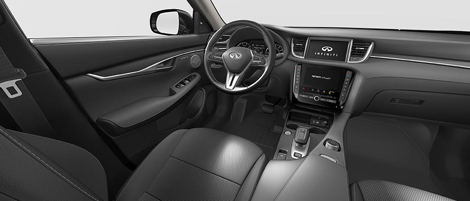 Pebble Gray interior view of QX50 Pebble Gray interior view of QX50