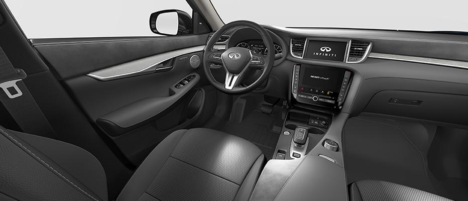 Pebble Gray interior view of QX50 Pebble Gray interior view of QX50
