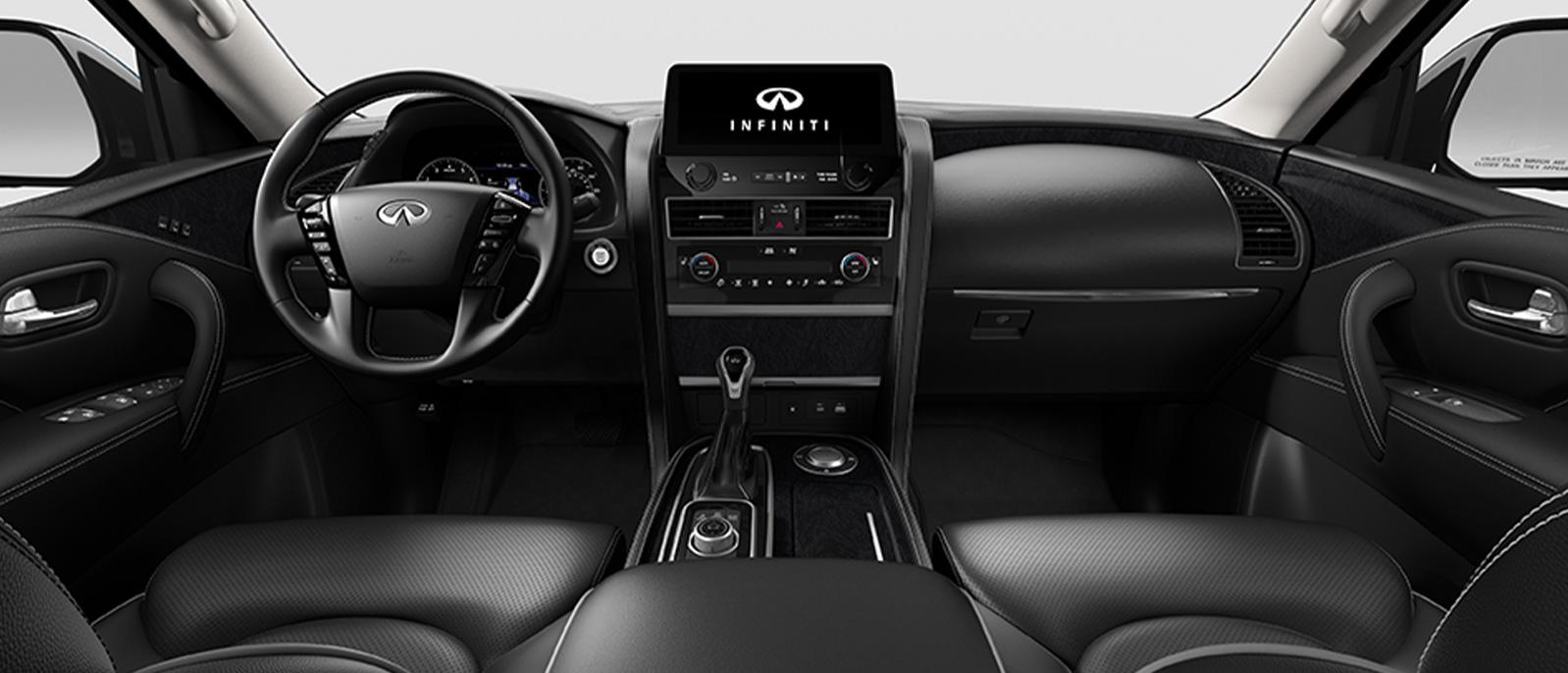 GRAPHITE LUXE INTERIOR VEIW OF QX80 GRAPHITE LUXE INTERIOR VEIW OF QX80