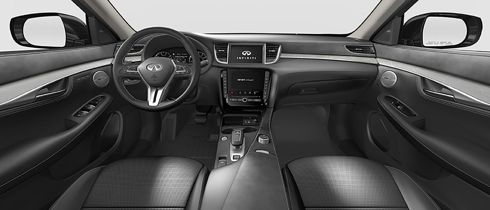 Graphite interior view of QX50