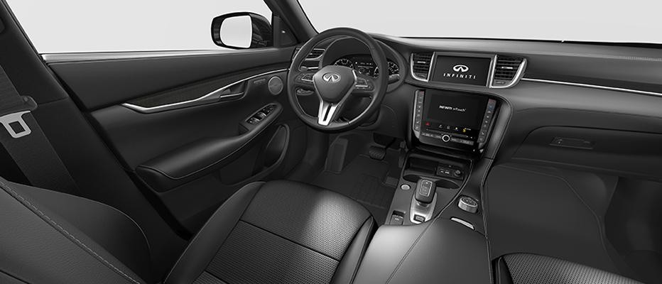 Graphite interior view of QX50