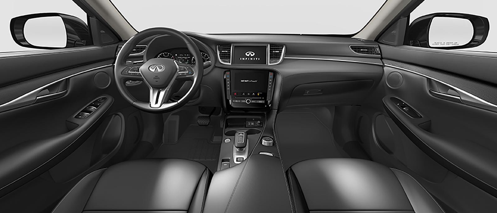 Graphite interior view of QX50