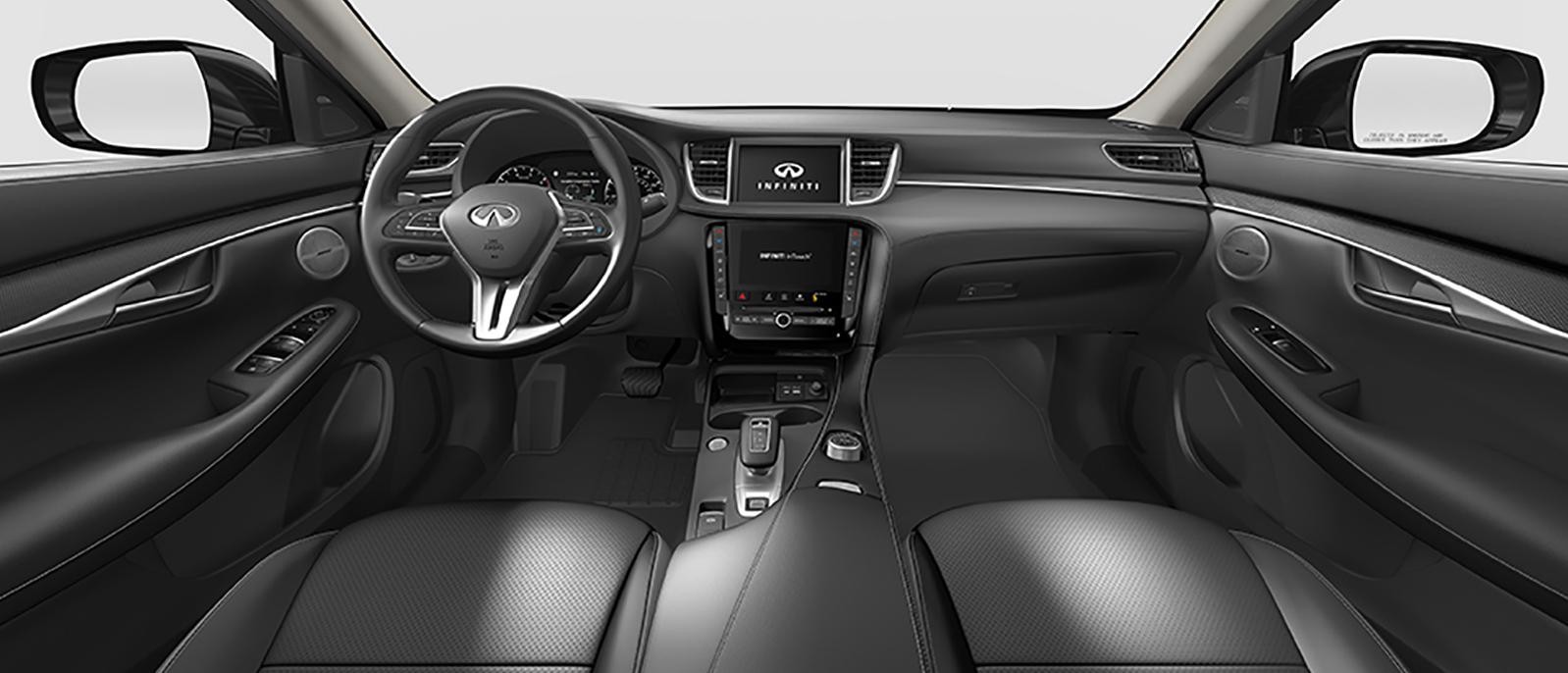 Graphite interior view of QX50