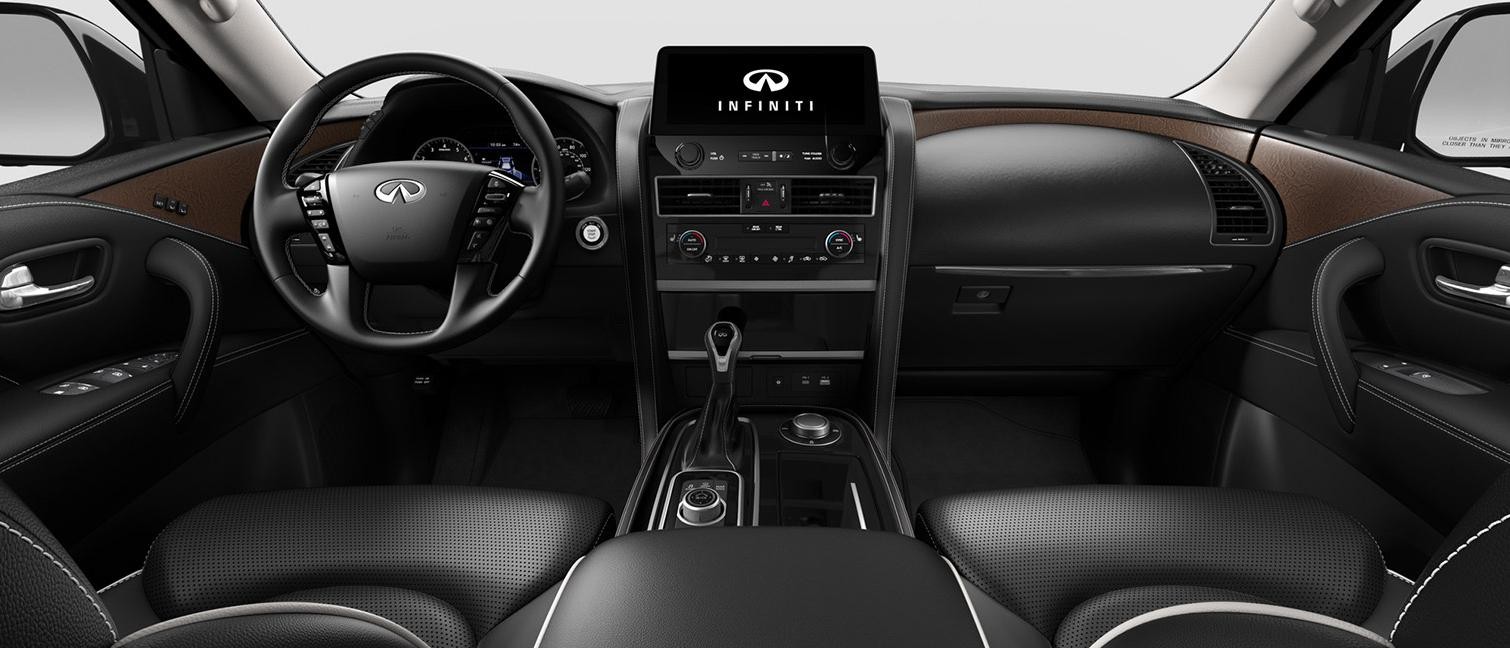 GRAPHITE INTERIOR VEIW OF QX80