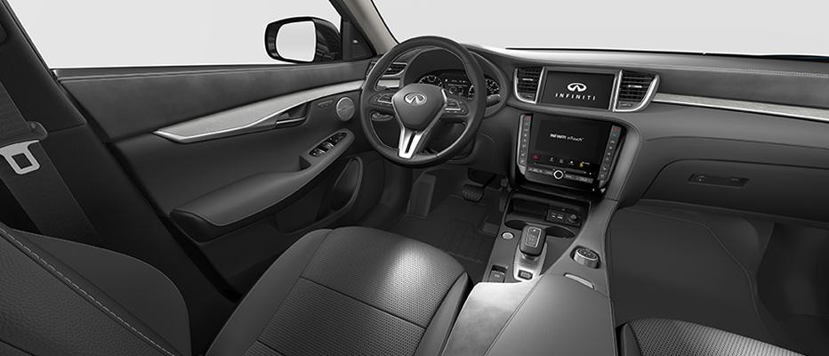 Pebble Gray interior view of QX50