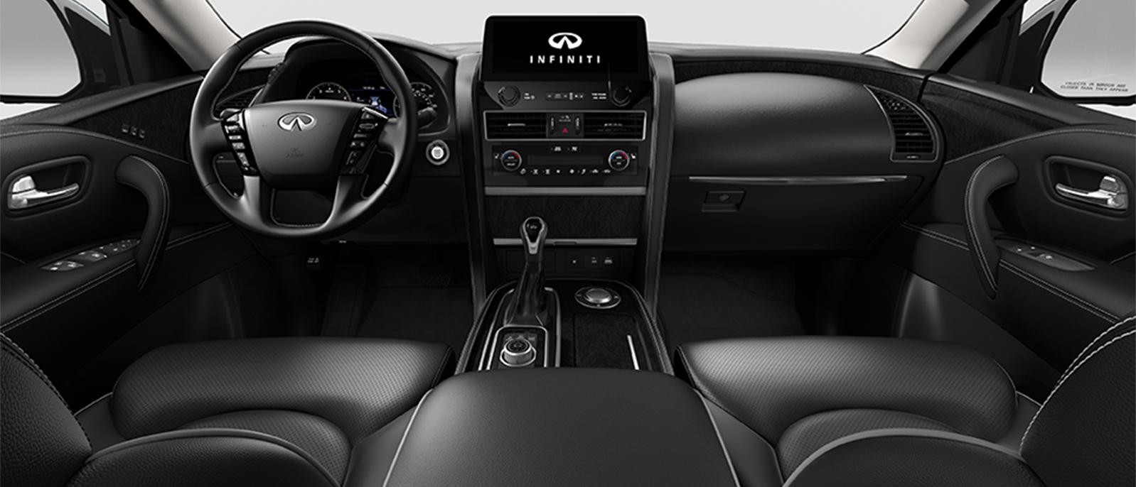 GRAPHITE INTERIOR VEIW OF QX80