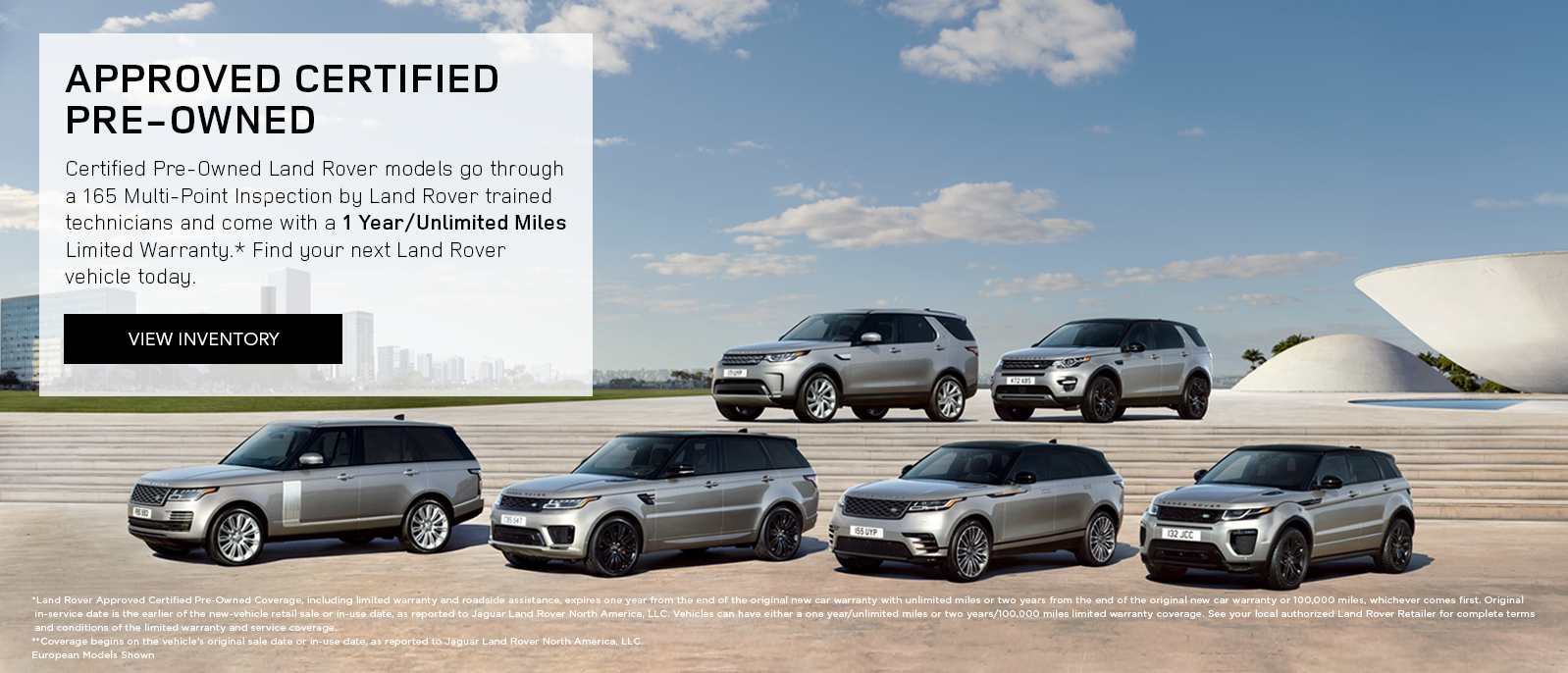 Land Rover Puente Hills is a Land Rover Dealer Selling New and Pre