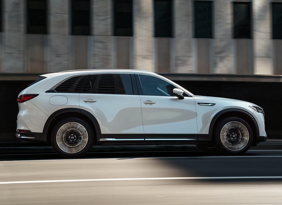 Side view of Mazda 2024 CX-90 PHEV.