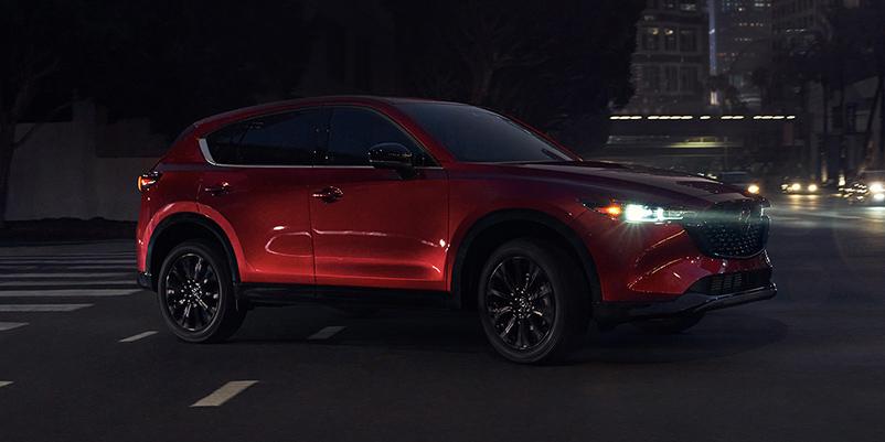 2022 red Mazda CX-5 street view